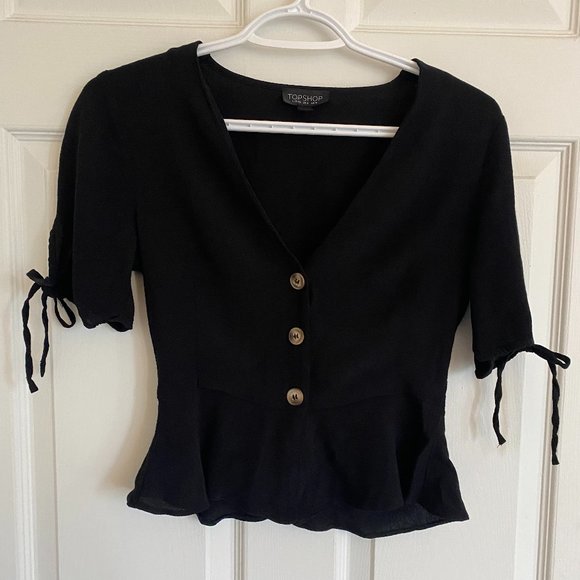 Topshop Tops - Topshop Flare Button Down Top